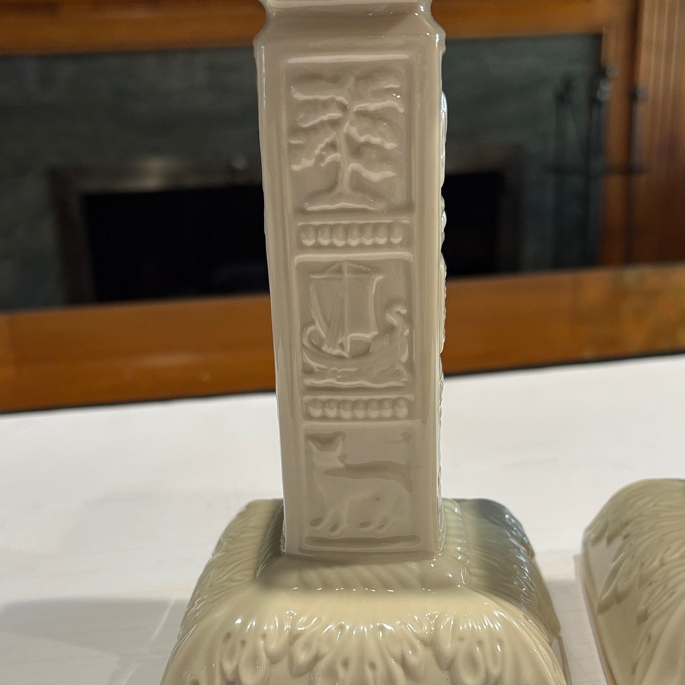 Lenox Cream and Gold Candlestick Holders - Picture 2 of 8